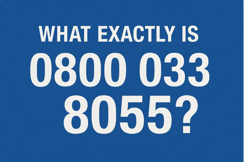 0800 033 8055